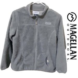 MAGELLAN OUTDOORS Sherpa Full Zip Jacket Girl’s Sz L 12-14